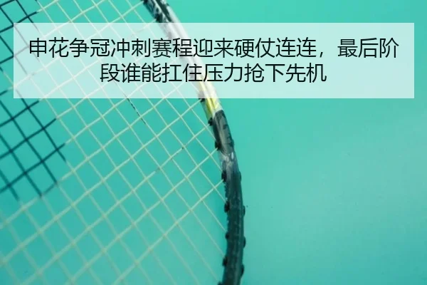 申花争冠冲刺赛程迎来硬仗连连，最后阶段谁能扛住压力抢下先机 - kaiyun